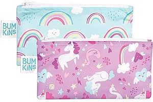 Reusable Snack Bags for Kids School Lunch and Adults Portion Control