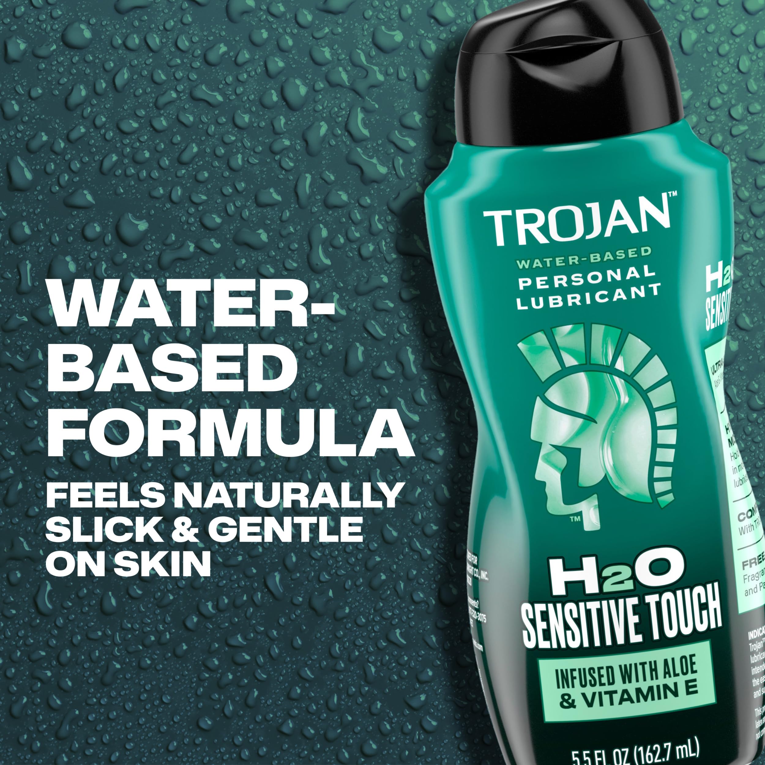 Amazon.com: TROJAN Lubricants H2O Sensitive Touch Water-Based Lubricant,  Personal Lube, 5.5 fl oz : Everything Else
