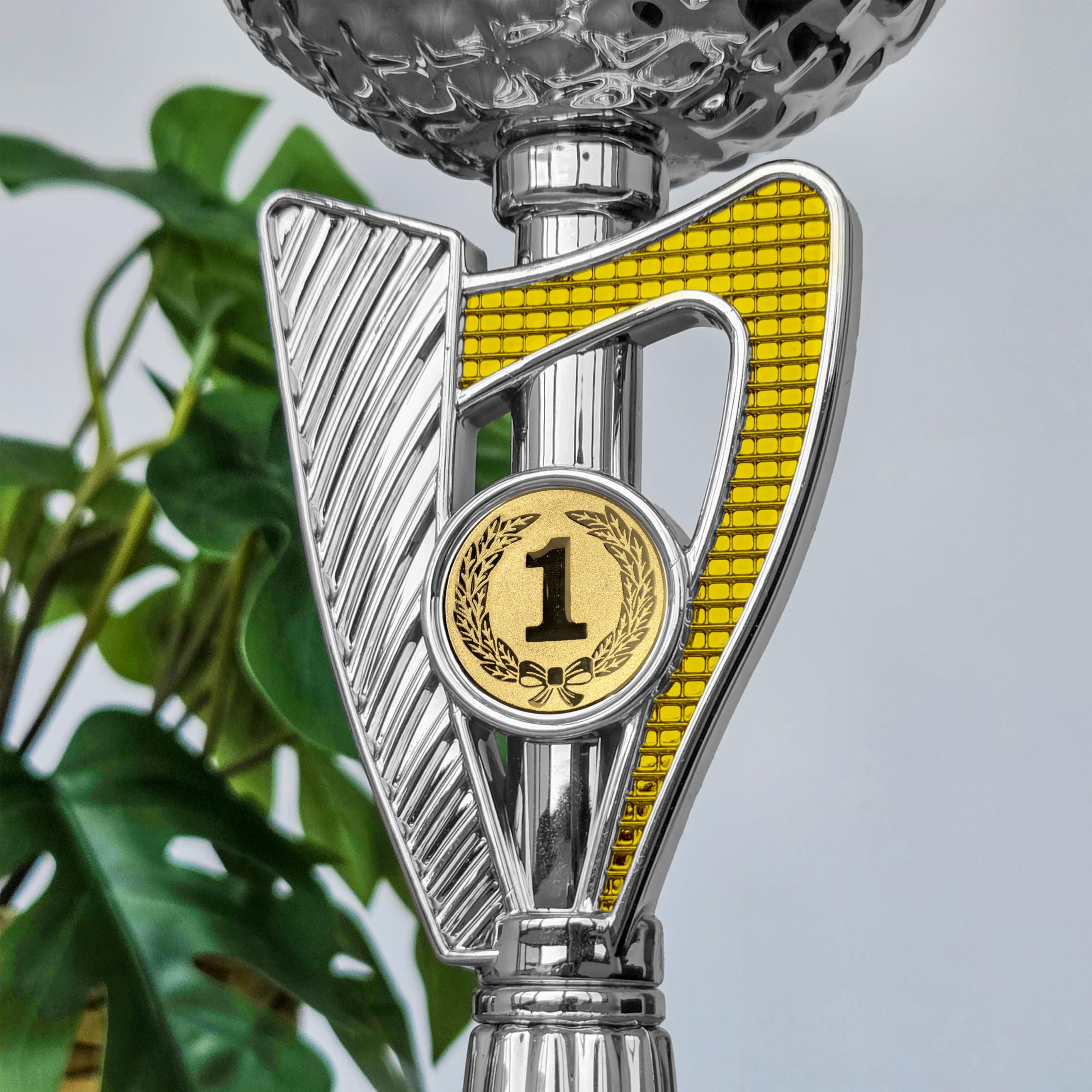KDO MAGIC Trophée Personnalisable - Coupe personnalisée avec Texte - Gravure - Plusieurs modèles - Or et Argent - Cadeau fête des Pères, Anniversaire, Sport
