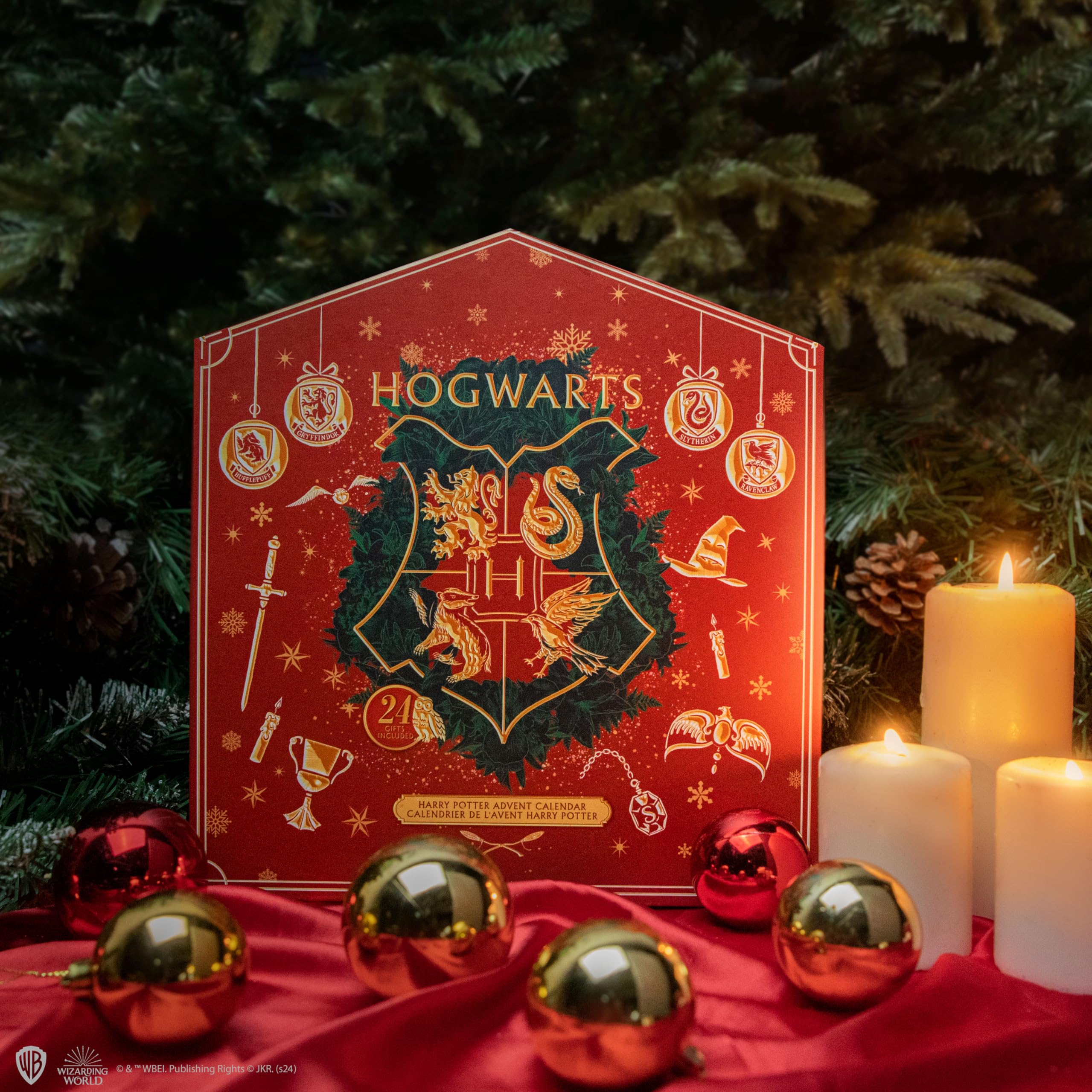 Cinereplicas - Calendario dell'Avvento Deluxe di Harry Potter 2024 - Licenza ufficiale