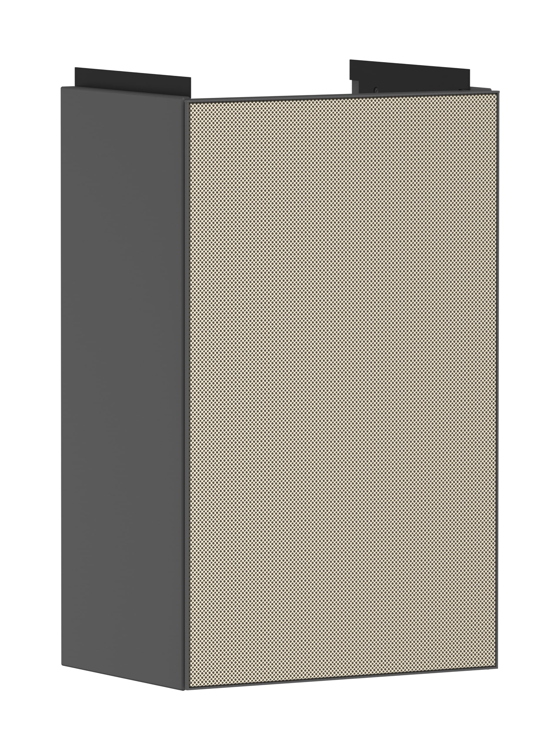 Hansgrohe Xevolos E Mueble bajo Lavabo, 1 Puerta, Tope Izquierdo, 340x245x555mm, para Lavabo, 5416, Color: Carcasa Gris Pizarra Mate, Frente con Textura Bronce