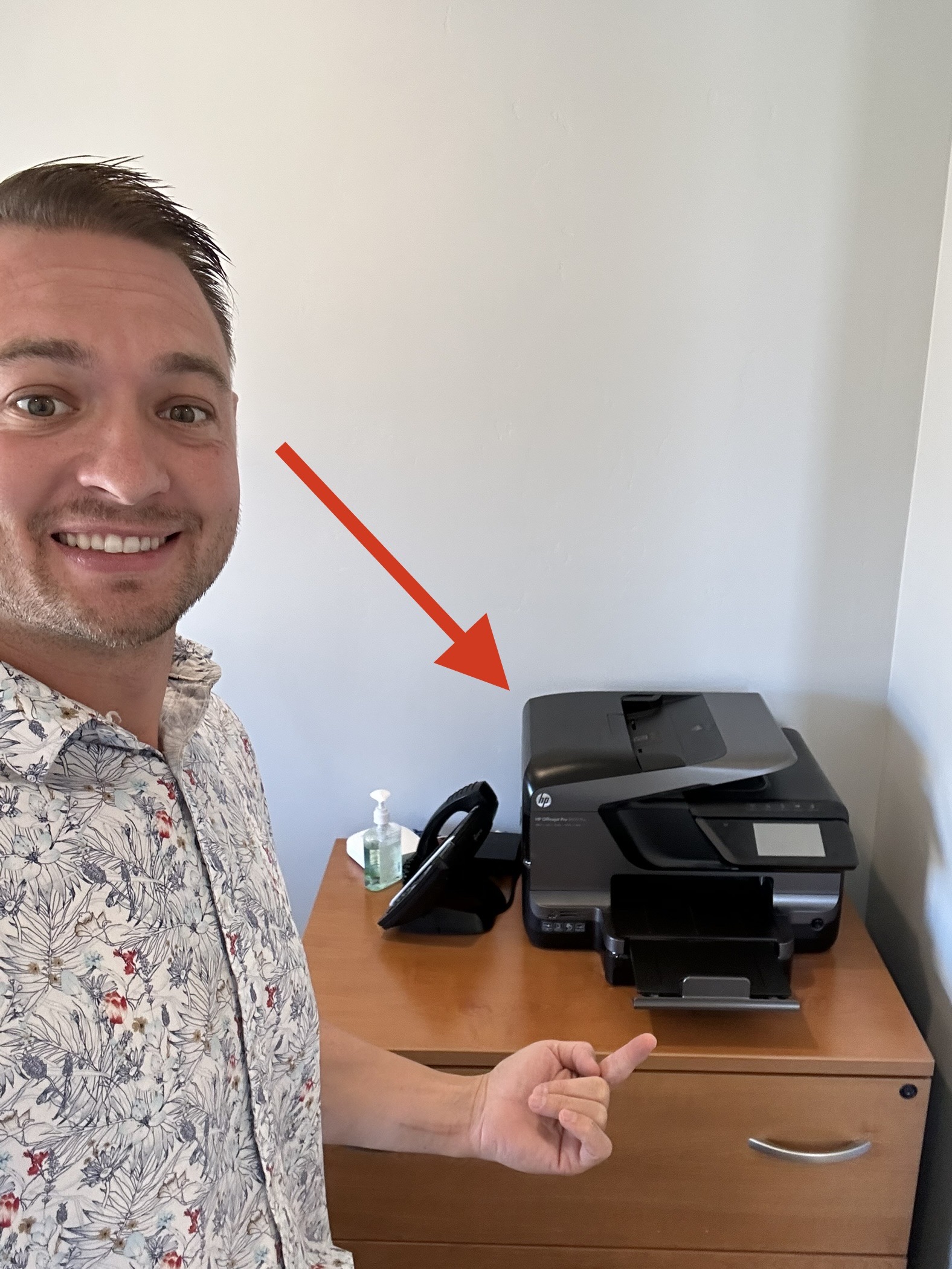 HP Officejet Pro 8600 control panel