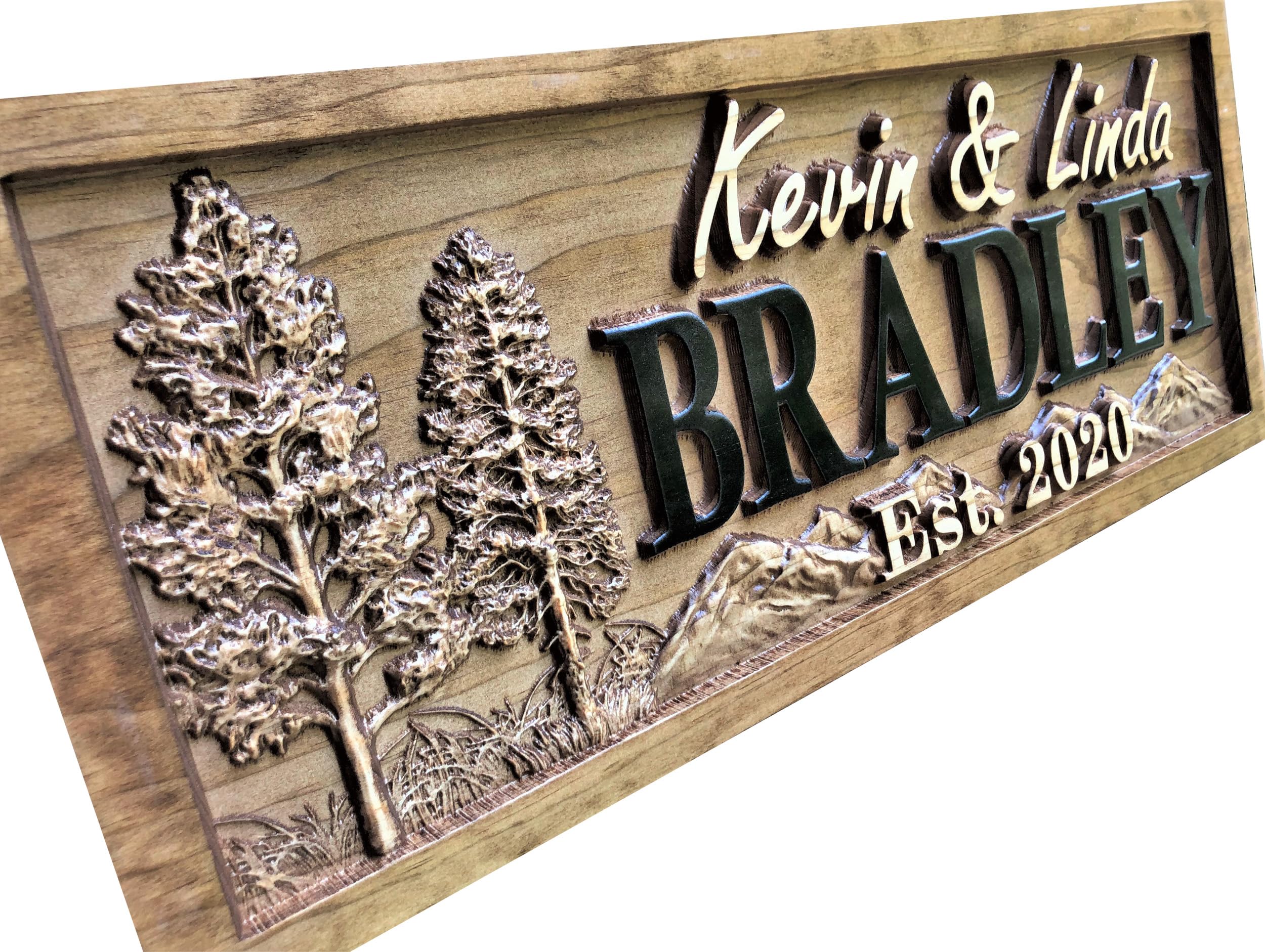 Custom Cabin Sign by 3D Woodworker