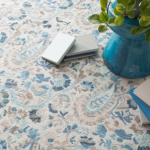 Miniatura 3 de Dash and Albert - Alfombra de lana micro enganchada de leopardo, 2 x 3 pies, patrón animal marrón