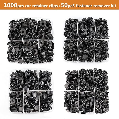 Miniatura 10 de Clips de parachoques para automóvil, remaches de plástico, pasadores de empuje automotrices, clips de árbol de Navidad, panel de moldura de puerta,