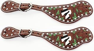 CHALLENGER Horse Western Riding Cowboy Boots Leather Spur Straps Tack 7467