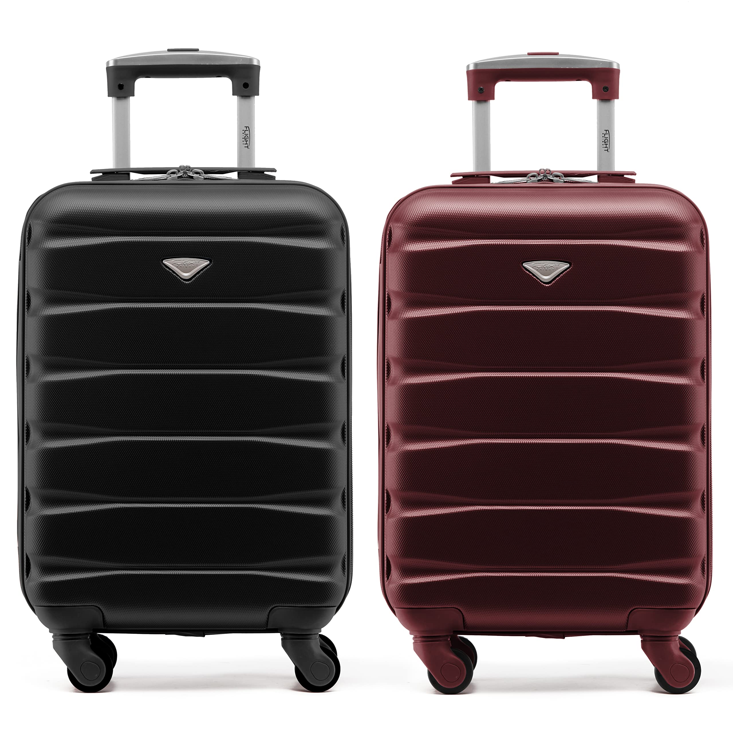 Flight Knight Suitcase Set of 2 Lightweight 4 Wheel ABS Hard Case Cabin Carry On Hand Luggage Approved for Over 100 Airlines Including easyJet, British Airways, Ryanair & Many More 55x35x20cm — view 77