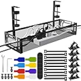 No Drill Under Desk Cable Management Tray, SONATURE 15.7