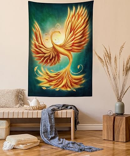 Miniatura 53 de Ambesonne Tapiz de Saguaro, Blooming Palo Verdes y Saguaros at 4 Peaks Hills Phoenix Arizona, colgante de pared para dormitorio, sala de estar