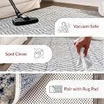 NuLOOM Rosanne Transitional Zone rayée Rug, 4x6, bleu