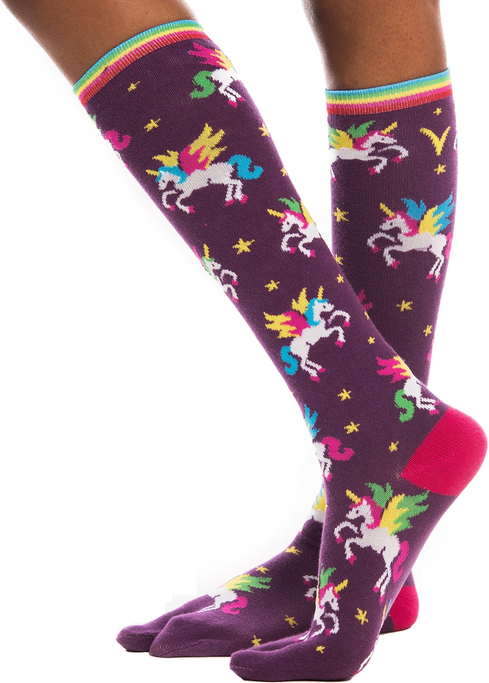 V-Toe Tabi Flip Flop Socks - Stripes, Solids and Patterns Two Toe Flip-Flop Socks