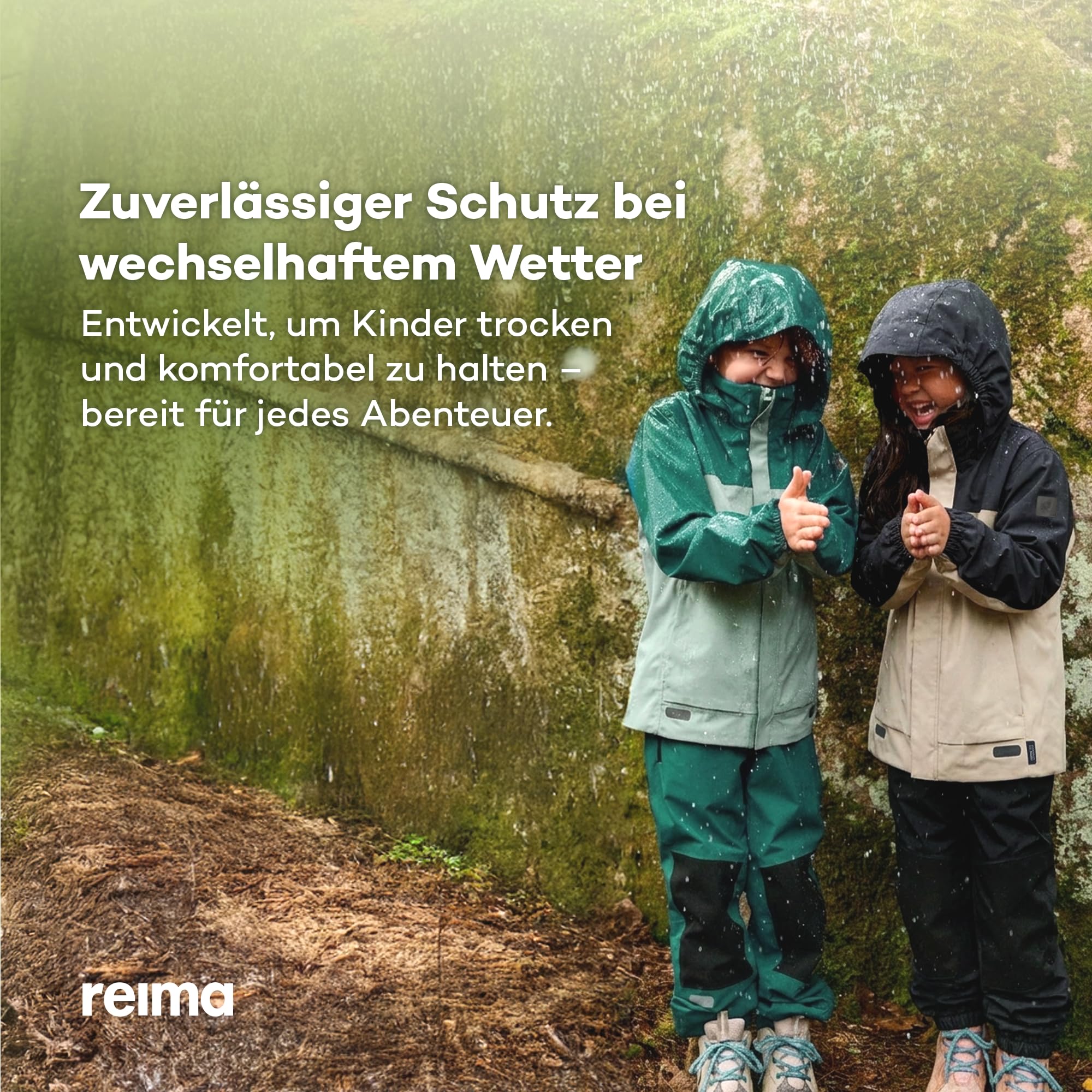 Reima - ReimaTec Salmi wasserdichte Regenjacke für Kinder - Leichte Übergangsjacke für Jungen und Mädchen mit 10.000 mm Schutz, atmungsaktives, winddichtes Material