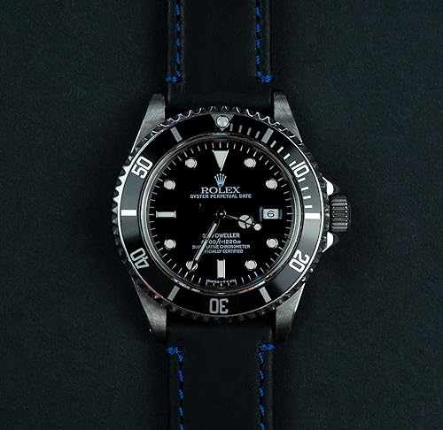 Miniatura 5 de Barton - Correa de cuero de grano superior para reloj, anchos disponibles de 16mm, 18mm, 19mm, 20mm, 21mm 22mm, 23mm o 24mm