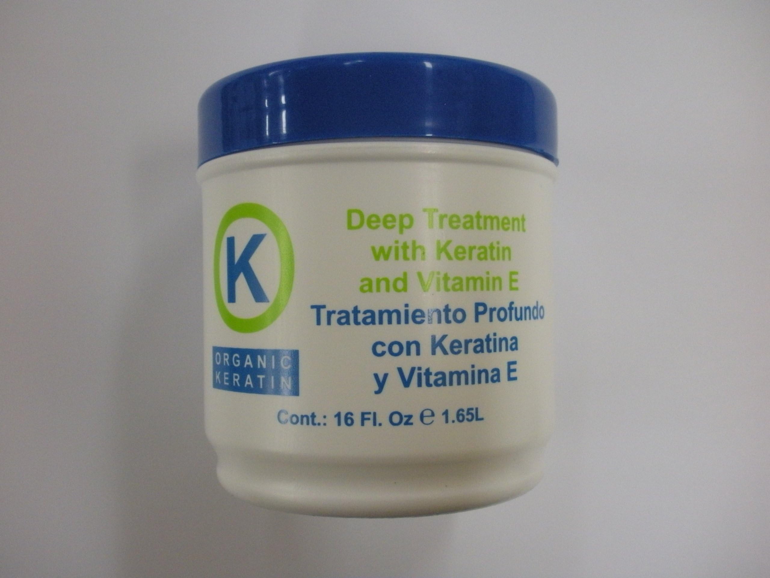 K Organic Keratin Deep Treatment with Keratin and Vitamin E 16 Oz