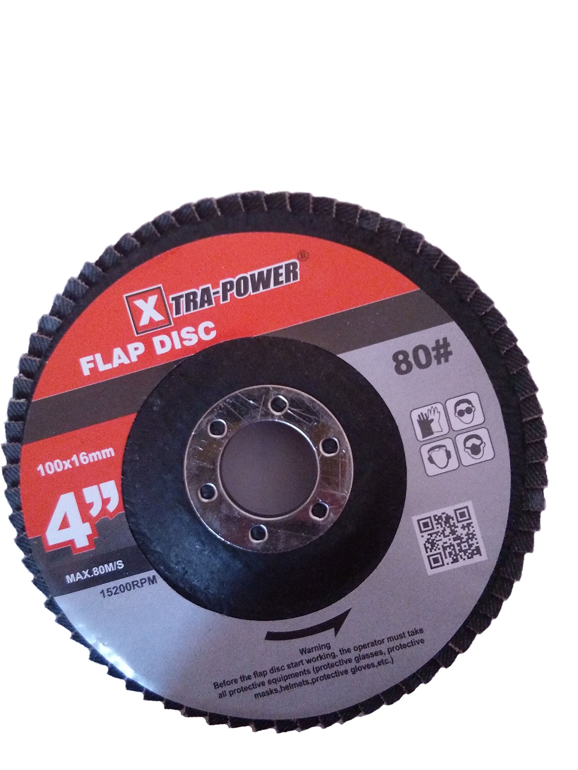 4 Inch Silicon Carbide Medium Grit 80 Stainless Steel Flap Disc for Angle Grinder