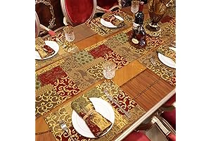 Loom and Mill Jacquard Triangle Dining Table Runner – Embellish Any Table with Elegance