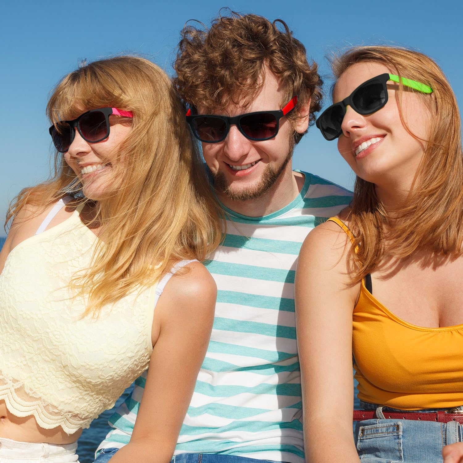 24 Pack 80's Style Neon Party Sunglasses - Fun Gift, Party Favors, Party Toys, Goody Bag Favors - Image 5