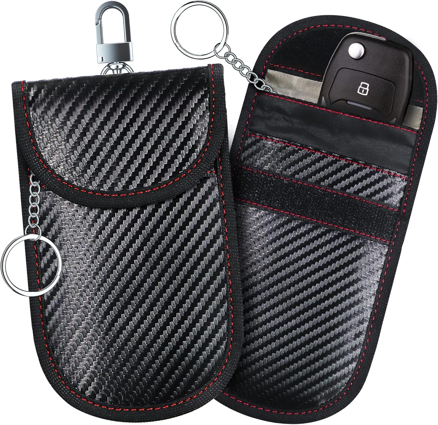 Faraday Pouch for Car Keys, Faraday Car Key Signal Blocking Bags RFID