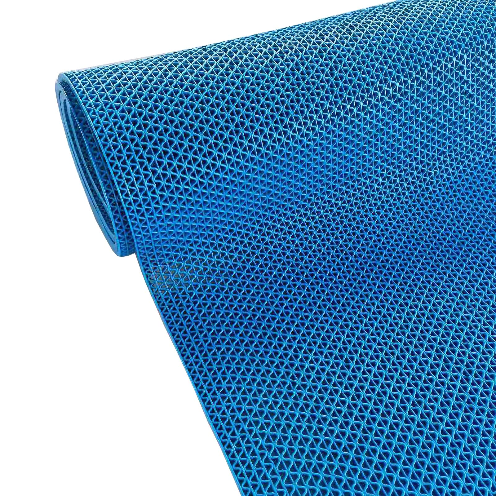 Larghezza 90cm/120cm Tappetino antiscivolo in PVC per drenaggio Tappetini commerciali per aree umide per interni esterni Ristorante Cucina Bar Piscina, spessore 5mm, può essere tagliato ( Color : Blue