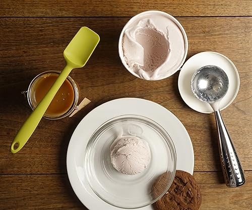 Miniatura 6 de RSVP International Ela's Favorite - Espátula de silicona verde, 8 pulgadas, silicona sin BPA, para raspar baterías, voltear huevos, pasteles de