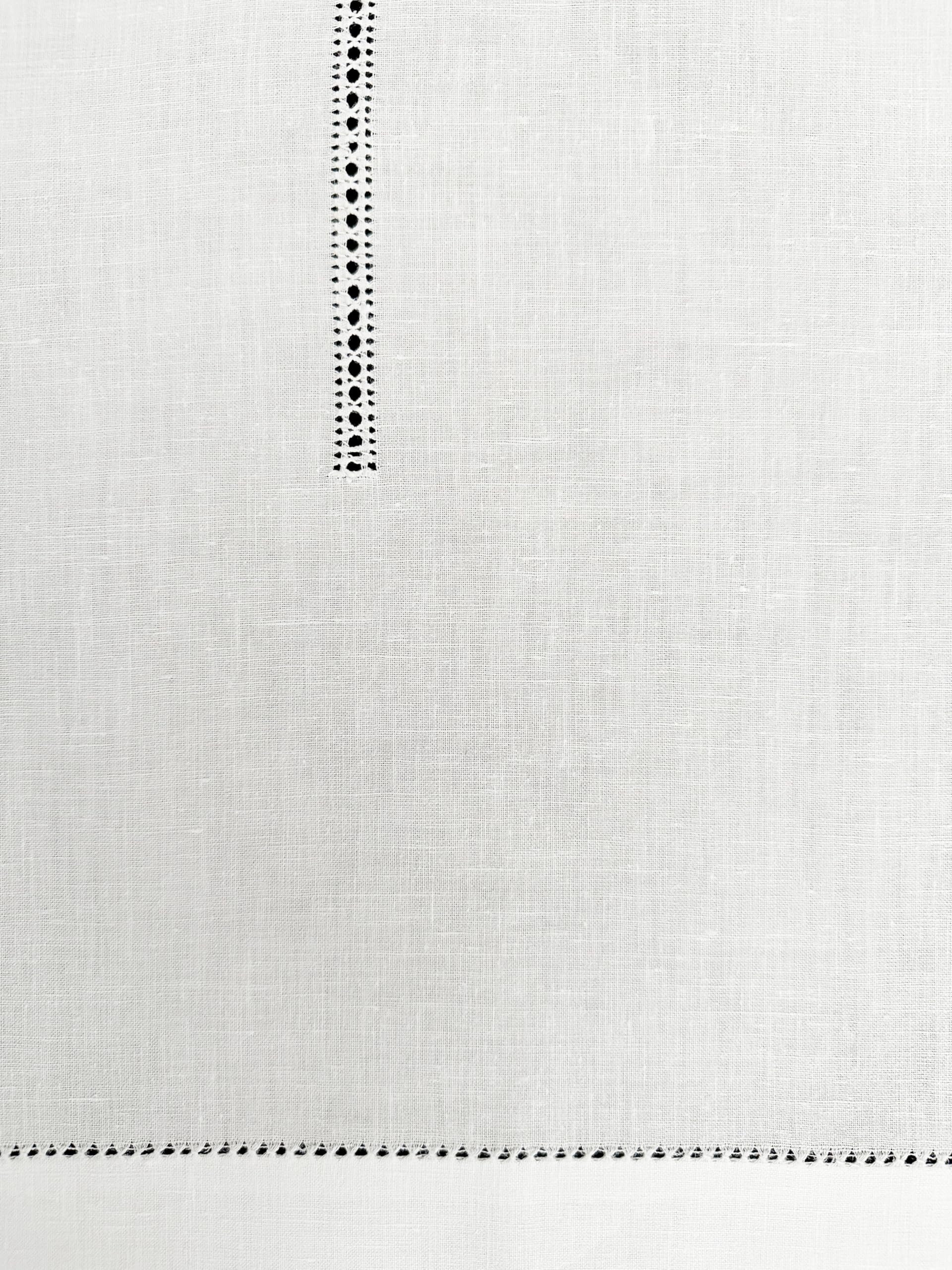 Zenoni & Colombi Paire de rideaux brodés à la main Scilla fabriqués en Italie, mélange lin, différentes tailles (60 x 180)