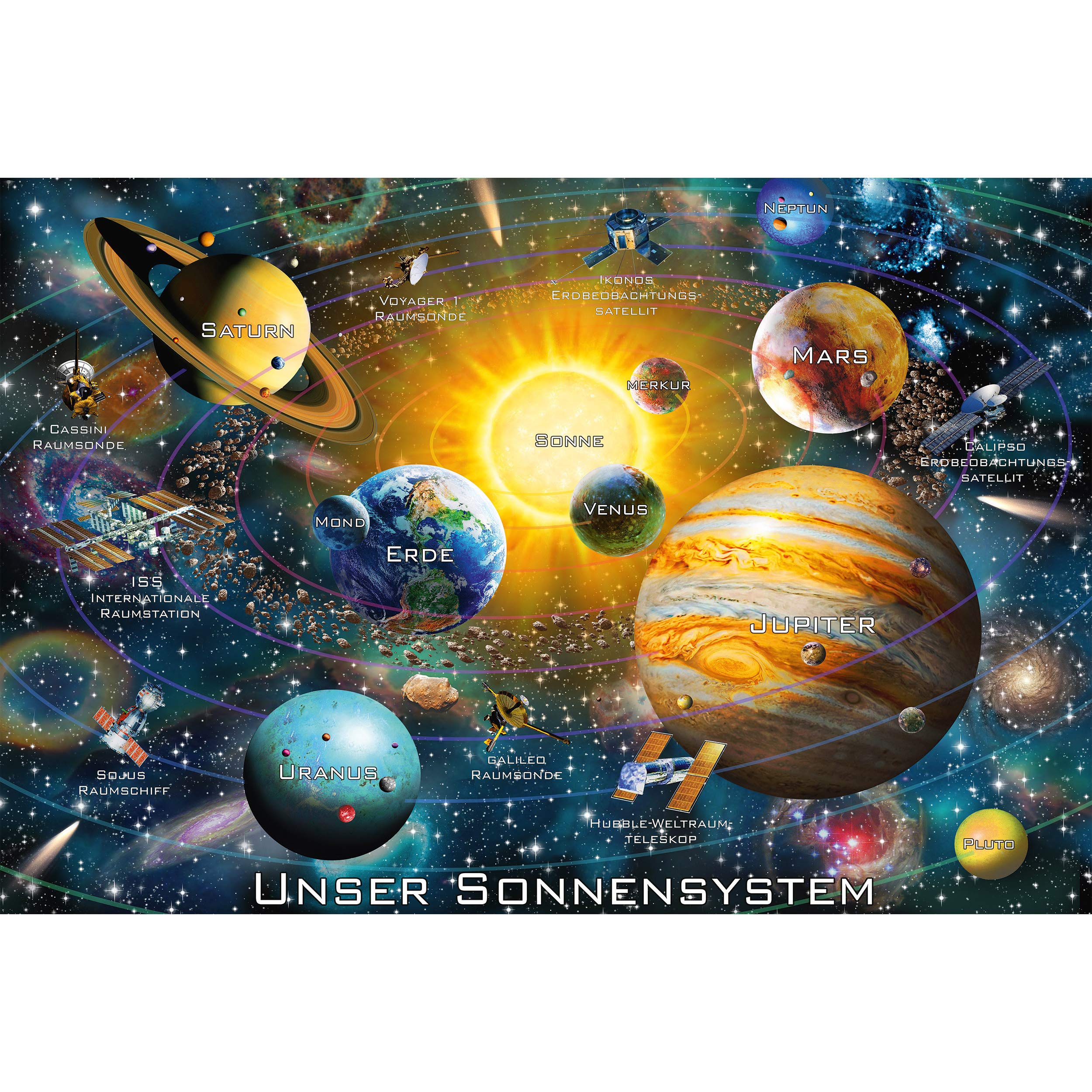 Schmidt Spiele-Il nostro Sistema Solare, Puzzle per Bambini da 200 Pezzi, Multicolore, 56308