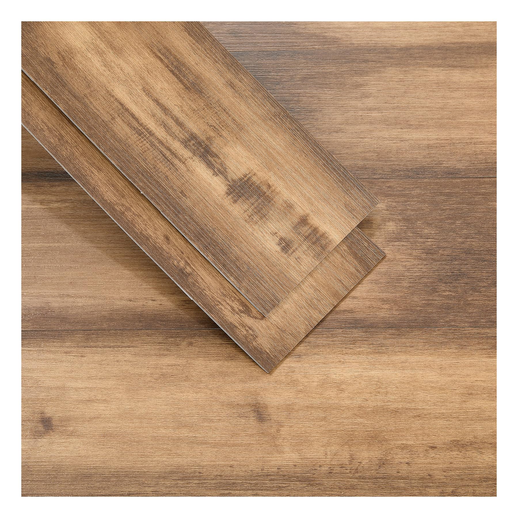 INMOZATA 36Pcs Flooring Tiles Self Adhesive, 2mm Thick Wood Effect Flooring, Waterproof Wear-Resistant UV Coated Vinyl Flooring,Covers 5m², 91.5 x 15.2cm for Kitchen Living Room(Antique Chestnut Oak)