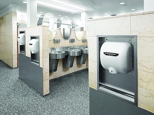Miniatura 5 de Excel Dryer XLERATOReco XL-BW-ECO 1.1N Secador de manos comercial de alta velocidad, cubierta termoestable blanca, sensor automático, montaje en