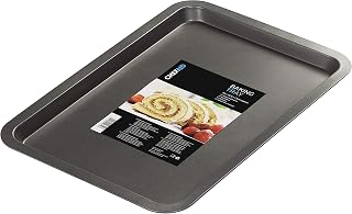 Chef Aid Antihaft-Backblech aus Karbonstahl – Vielseitiges Ofenblech für Pizza, Gebäck, Fleisch & Gemüse – Kühlschrank- & Gefrierschrankgeeignet – 43 x 29 cm – Schwarz