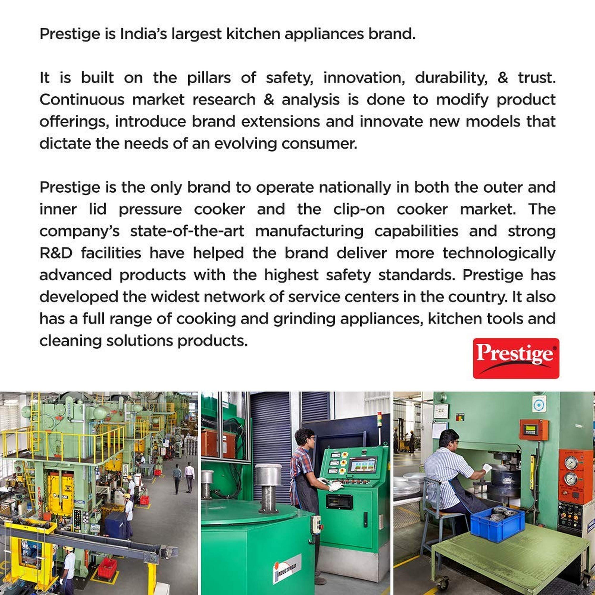 Buy Prestige Popular Stainless Steel Outer Lid Pressure Cooker, 2