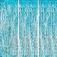 Vista 73 de GOER - Cortinas de tiras metálicas/oropel para fiestas, telón de fondo para fotos, cumpleaños, graduaciones, Año Nuevo, bodas, de 3.2 x 9.8 pies