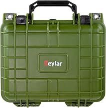 Eylar Small 10.62" Gear, Equipment, Hard Camera Case Waterproof with Foam TSA Standards (Green)