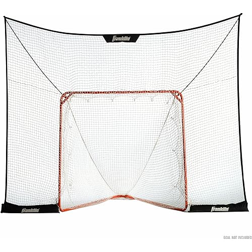 Franklin Sports Lacrosse Backstop Net - Lax Goal Backstop Net for Shooting Training + Practice - Extra Large + Durable - 12' x 9'