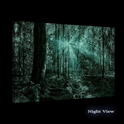 Miniatura 2 de Startonight Lienzo decorativo para pared, paisaje psicodélico en Rumania, árboles verdes, naturaleza, bosque, cuadro grande, enmarcado de 32 x 48