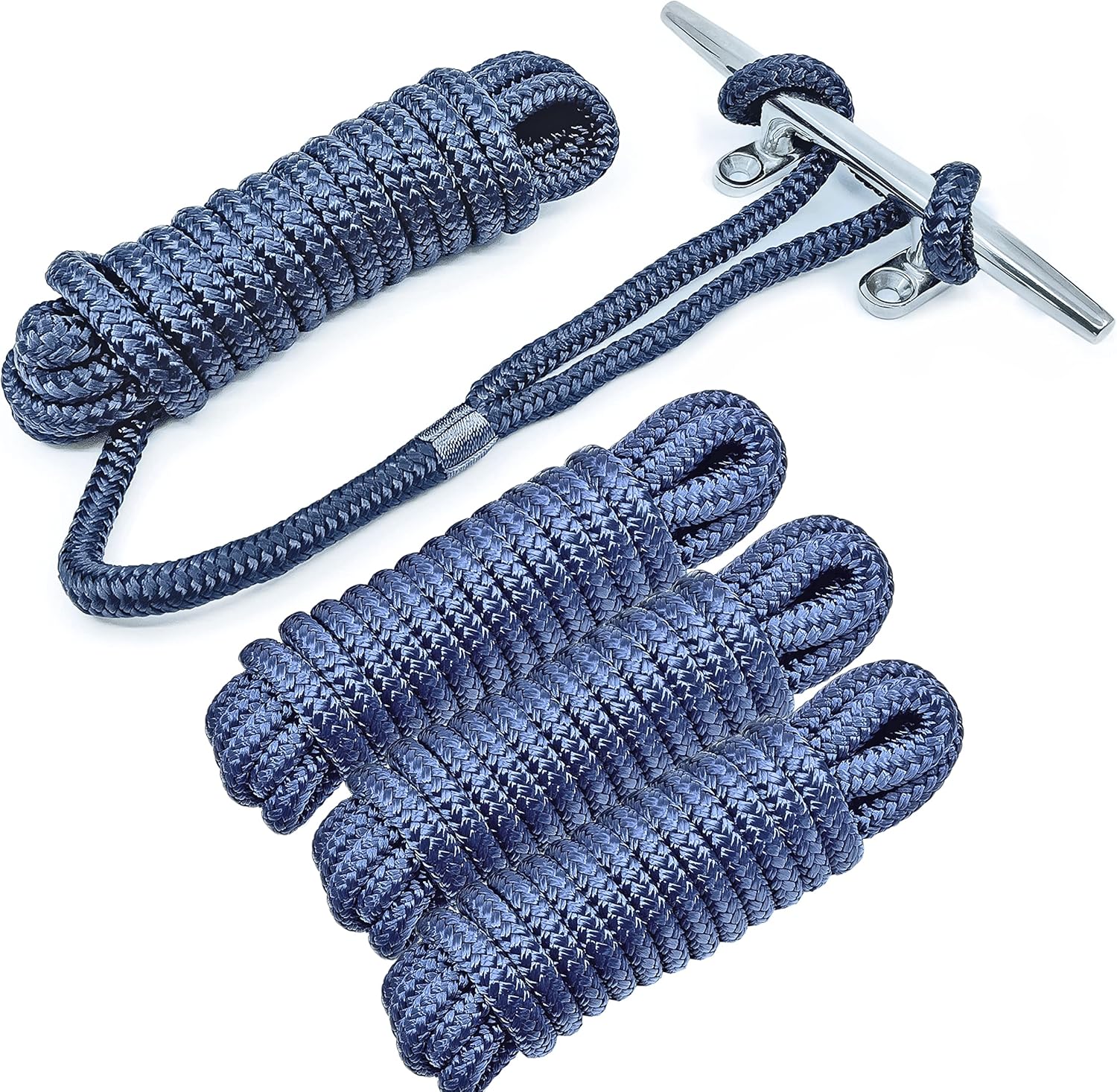 WAVESRX 3/8” x 15’ (4PK) HighPerformance Dock Lines for Boats, Jet Ski