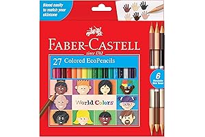 Faber-Castell World Colors Ecopencils diverse skin tone colored pencil set