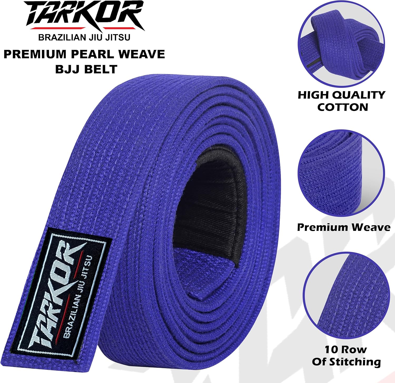 Pearl Weave Series BJJ Belt for Men & Women | Brazilian Jiu Jitsu Belt with Pearl Colors - Image 2