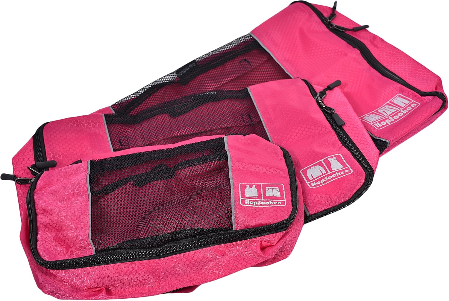 Hopsooken Packing Cubes System - 3 Pieces Sets Travel Luggage Packing Organizers