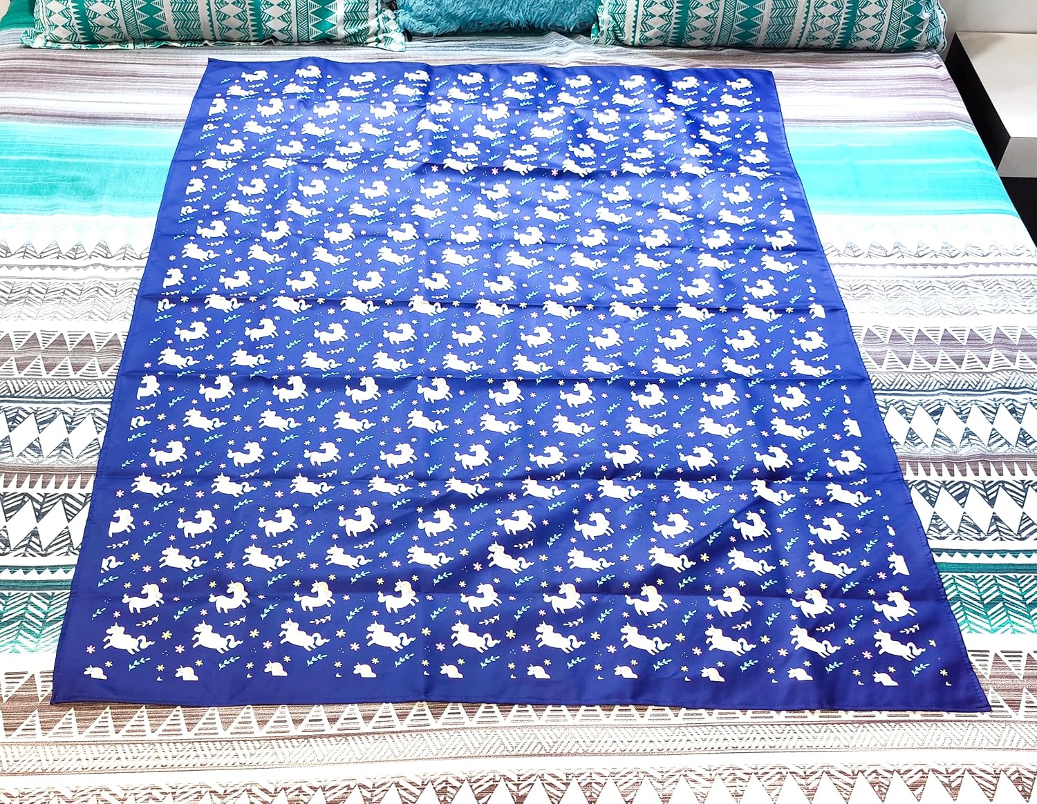 Baby Play Mat Double Sided Waterproof, Large Size Kids Learning Mat, Crawling Mat for Infants and Toddlers, Reversible Fol...