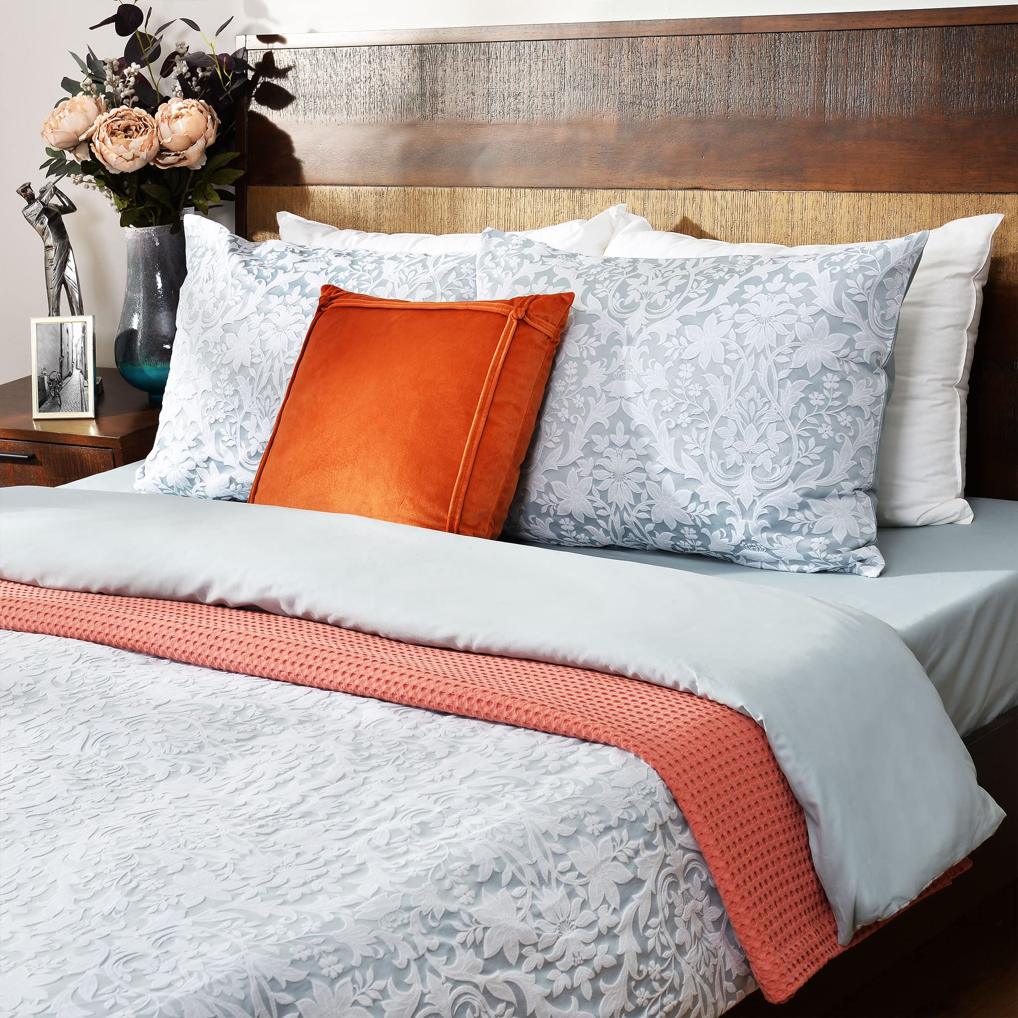 YF41254123 4-teiliges Bettwäsche-Set LORIANA 200x220cm grün
