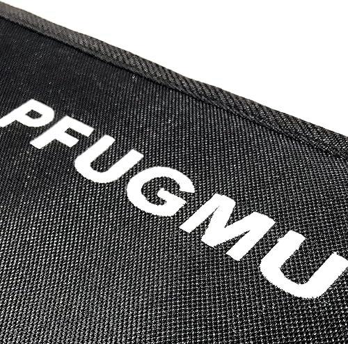 Miniatura 6 de PFUGMU Baquetas de gran capacidad para baquetas, bolsa colgante portátil para baquetas, cepillos, mazos de hasta 14 pares, color negro