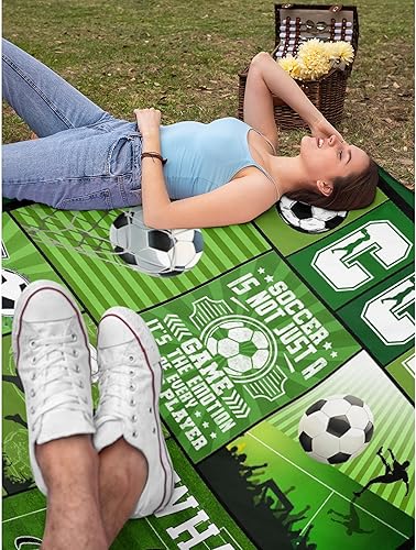 Miniatura 7 de La manta de fútbol es súper suave y cálida, la manta de franela ligera es para uso en todas las estaciones, una gran opción para regalos de 50 x 40