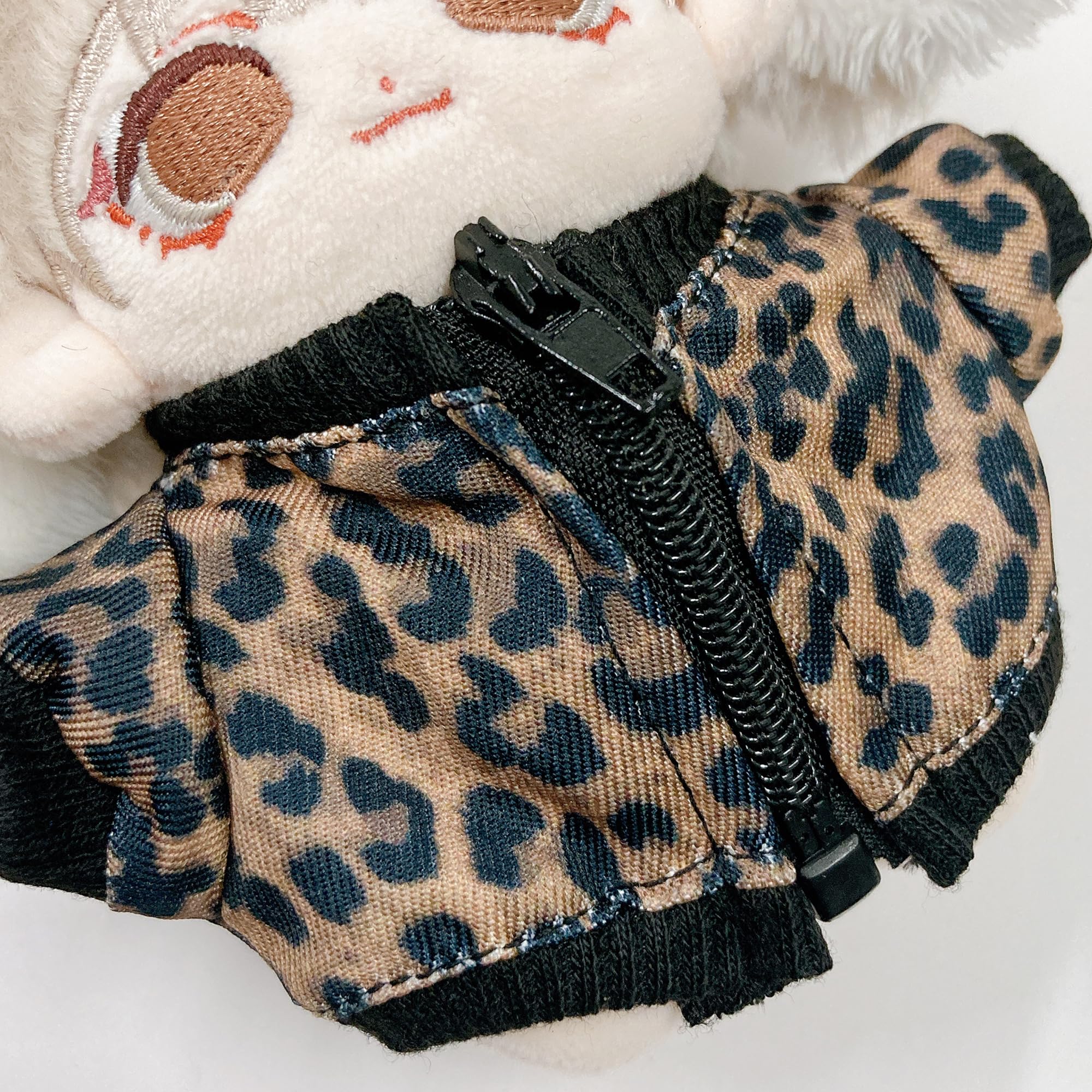 Amazon.co.jp: ヒョウ柄ジャケット 10cmぬい服 ブラウン 着ぐるみ