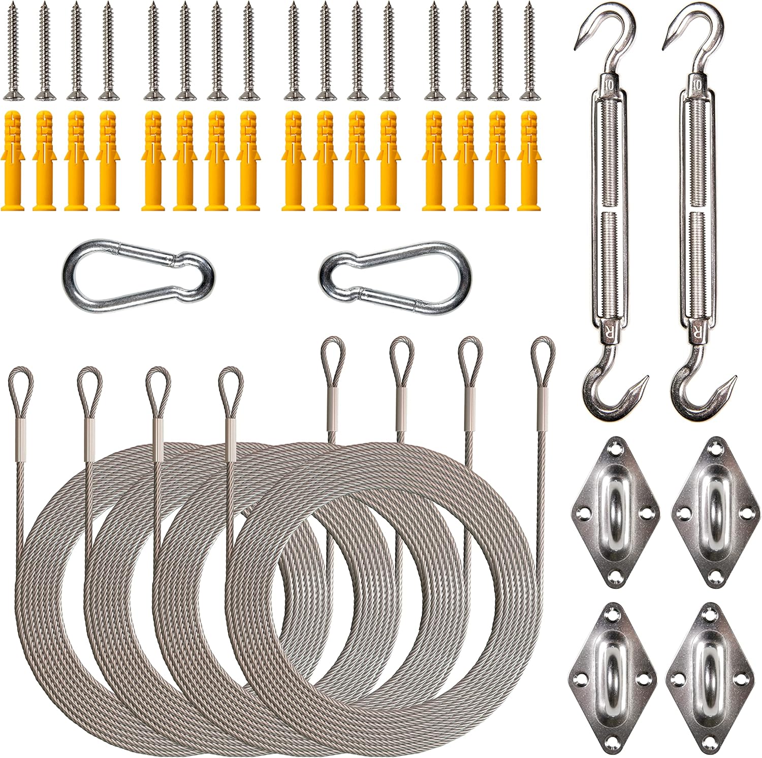 Royal Shade Hardware Kit Set for Rectangle/Square Sun Shade