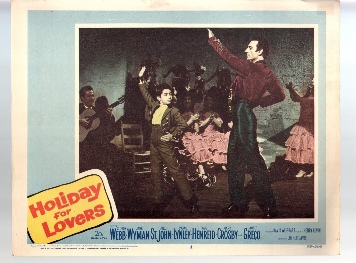 MOVIE POSTER Holiday For LoversJosÃ GrecoDanny Bravo