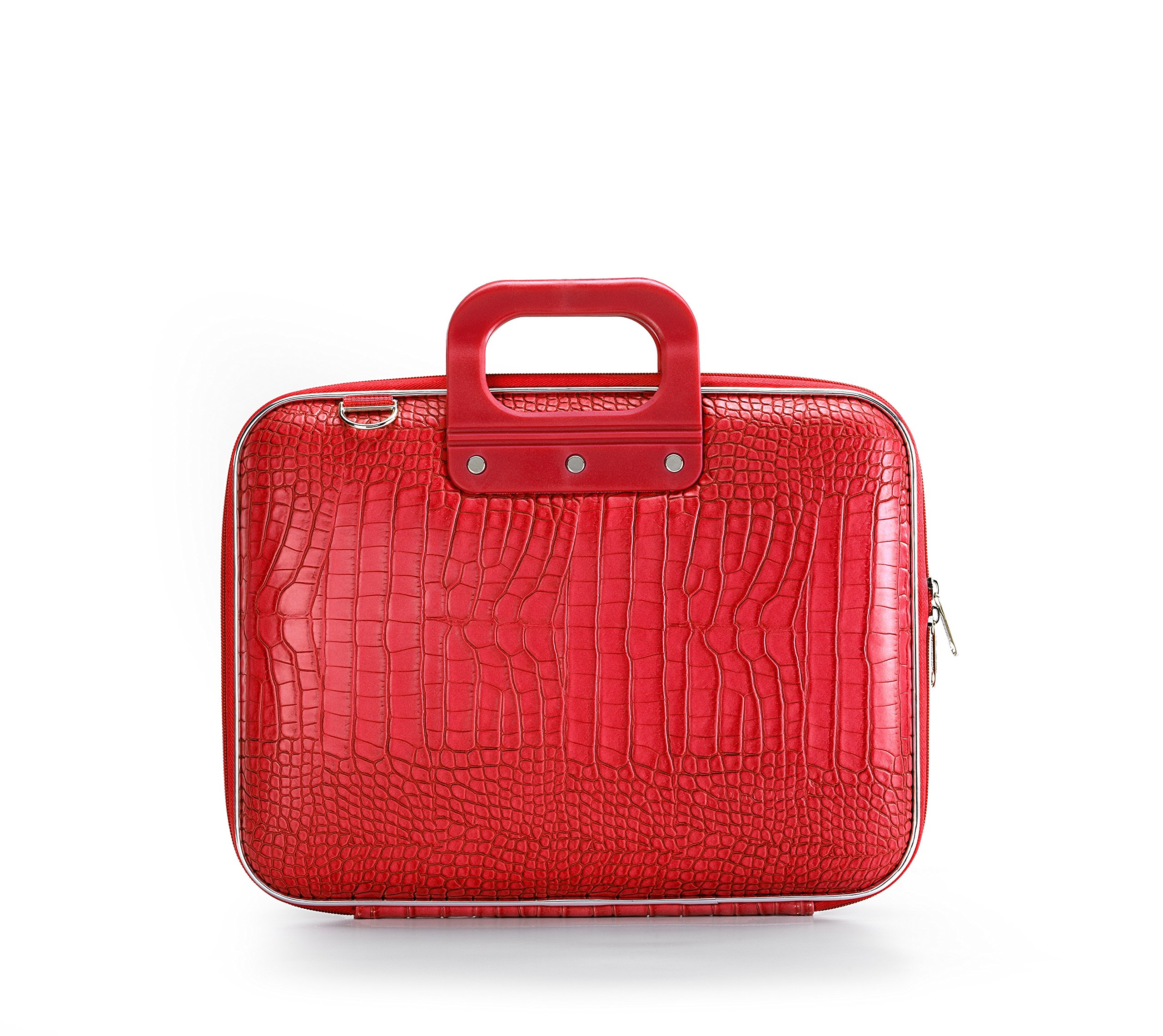 Bombata Mallette ordinateur croco 13" rouge