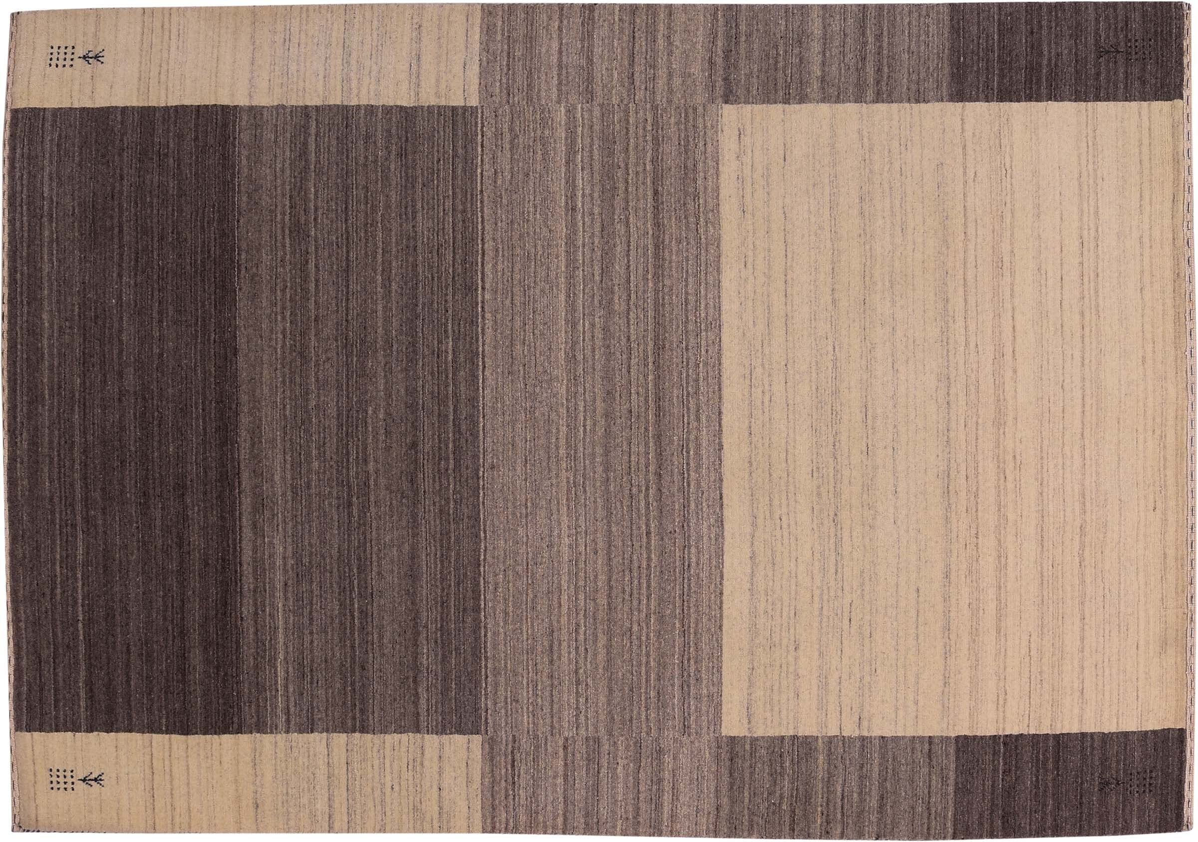Tapis en laine tissé main de prestige beige 140 x 200
