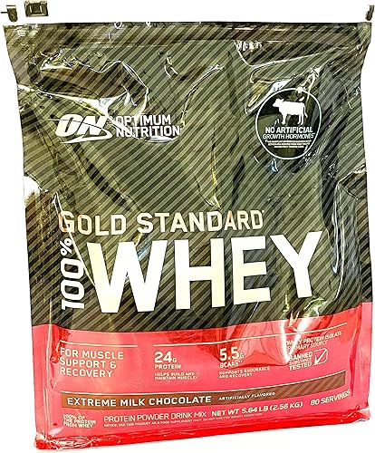 100 Whey estándar de oro Extreme Chocolate con leche 5lb