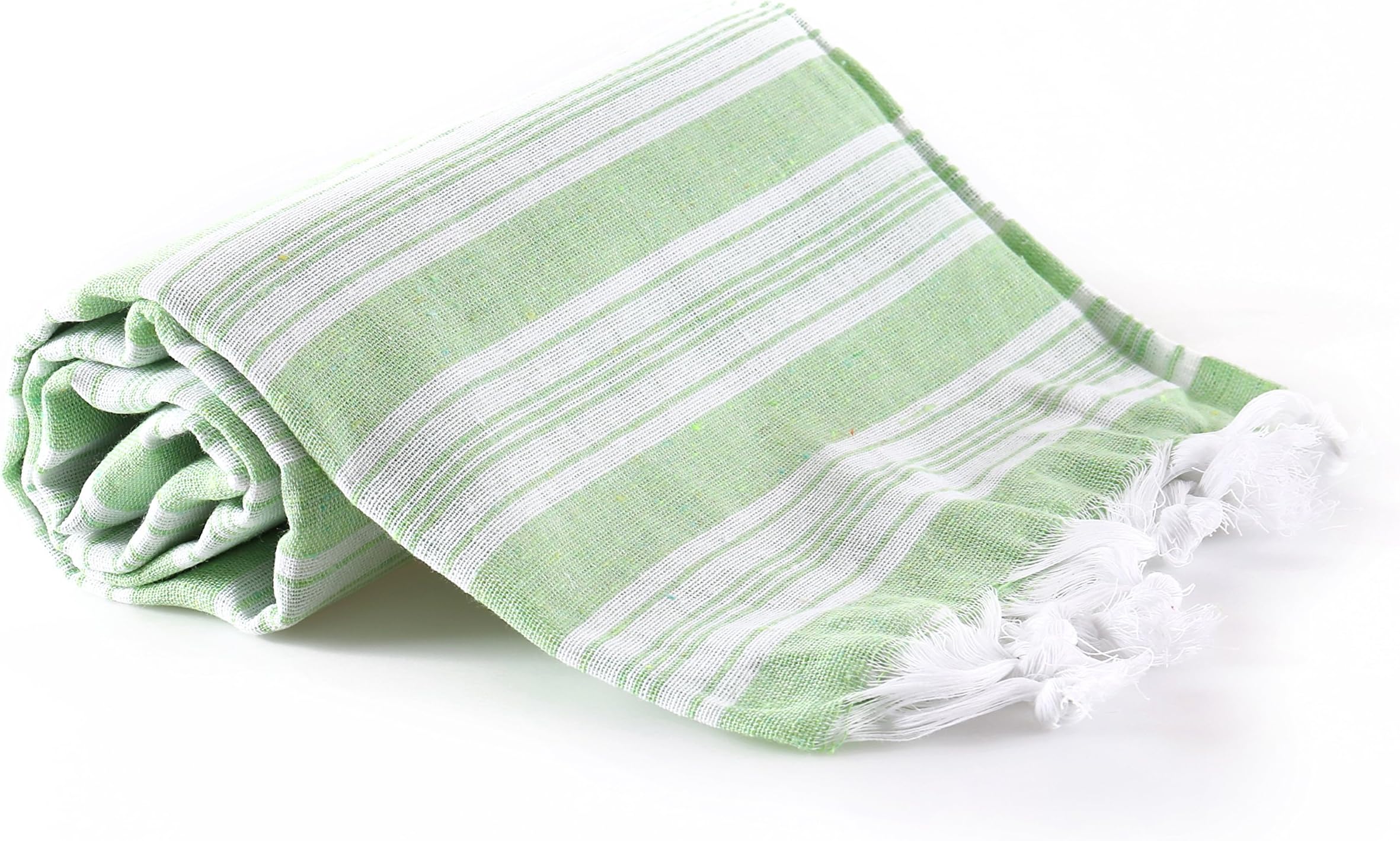 realgrandbazaar Light Pestemal Turkish Bath Towels 37 X 70%100 Cotton Unisex (Pistachio Green)