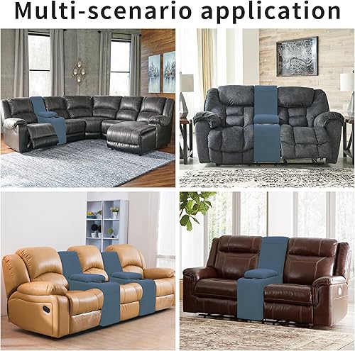 Miniatura 342 de Funda elástica para sofá reclinable de fácil colocación, Tela mezcla de poliéster Algodón, Arena